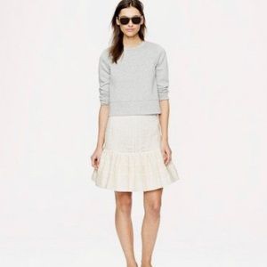 J. Crew Collection Eyelet Flounce Skirt